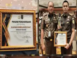 Kejari Jakarta Pusat Raih Penghargaan Nasional di Bidang Pemulihan Aset